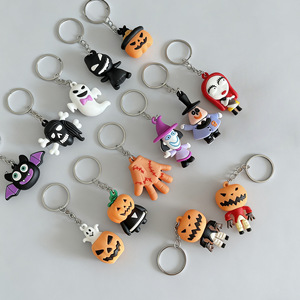 Soododo Lindo Llavero de PVC con Muñeco Fantasma de Dibujos Animados de Halloween, Colgante Decorativo Estilo Europeo, Venta Transfronteriza - Product Image 3