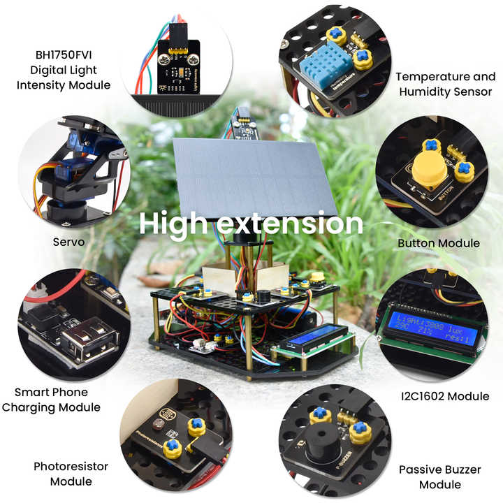 Keyestudio DIY Solar Tracker Kit for Arduino - STEM Education
