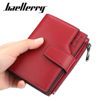 BAELLERY dompet tas genggam wanita, dompet wanita polos ritsleting pendek bercetak grosir pabrik