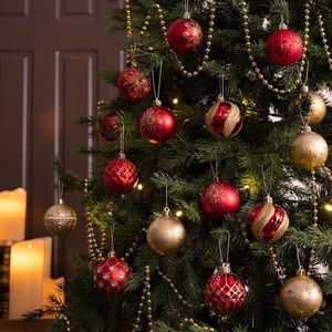Set di Decorazioni Natalizie Valery Madelyn, 30 Palline da 236 Pollici Rosse e <span class=keywords><strong>Oro</strong></span>, Infrangibili, a Forma di Sfera, Decorazioni di Lusso per <span class=keywords><strong>Albero</strong></span> di Natale - Product Image 2