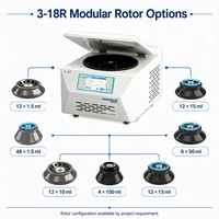 Centrifugeuse réfrigérée à grande vitesse certifiée CE 3-18R, 18 500 tr/min, 27 100xg, programmable, pour la biologie moléculaire