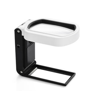 多功能手持三折双镜放大镜带刻度阅读书报仿古纺织品 - Product Image 4