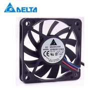 Ventilador Axial Pequeño Delta 60X60X10mm 12V DC 0.12A EFB0612MA 6010 6cm 3500RPM con Rodamiento de Bolas para CPU y Chasis