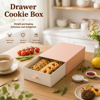 Boîte à biscuits personnalisée en carton écologique pour emporter, emballage pour boulangerie