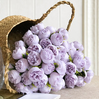 Venta al por mayor de fábrica: 27 cabezas de camelias de seda artificiales semielaboradas para ceremonias de boda, arreglos de pasillo y decoración de salones.