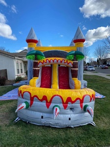 Thương Mại <span class=keywords><strong>Inflatable</strong></span> Blow Up Khủng Long Bouncer Trượt Nước Dành Cho Người Lớn Bouncy Jumping Castle Bounce House Để Bán - Product Image 4