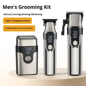 Máy Cắt Tóc, Cạo Râu, Cắt Tỉa Tóc All in One với Đế Sạc Type-C, Chất Lượng Salon, Dành Cho Tiệm Cạo Râu - Product Image 2