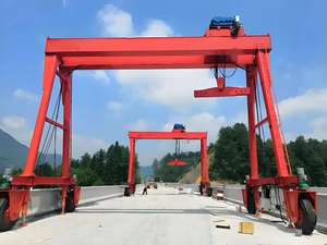 Werkstatt Verwendung Einzel träger 5 Tonnen 10 Tonnen 15 Tonnen 20 Tonnen 30 Tonnen tragbarer Gummi-Mobil portalkran mit Rad - Product Image 4