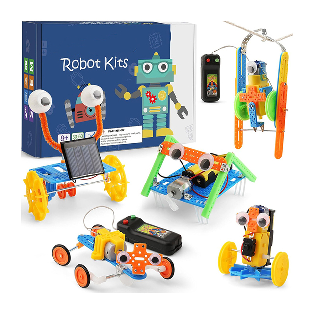 DIY Robot Kit for Kids Stem Toys Educational Robot Science Engineering Toys Science Kits