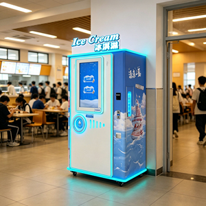 Máquina Expendedora de Helados con Pantalla Táctil Interactiva Wifi de 32 Pulgadas, Kiosco de Helados, Máquina Comercial Automática para Hacer Helados - Product Image 1