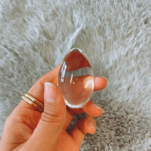 Кегель мяч для упражнений стеклянный Yoni, яйца, Хрустальный лечебный камень, боросиликатное стекло, яйцо Yoni, набор для подтяжки влагалища - Product Image 6