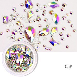 Misscheering 3D <span class=keywords><strong>Nail</strong></span> <span class=keywords><strong>Art</strong></span> Strass Flatback Charme Coeur acrylique Multislice Diamant <span class=keywords><strong>Nail</strong></span> décoration DIY Ongles Accessoires - Product Image 6