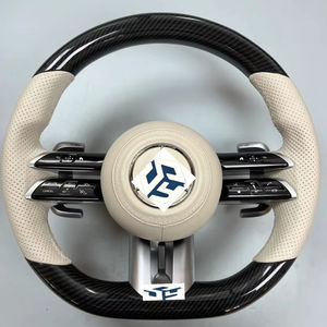 Volant en fibre de carbone LED noir piano personnalisé, style amélioré, pour Mercedes-Benz Classe A/B/C/E/G/S, CL, GL, <span class=keywords><strong>SL</strong></span>, <span class=keywords><strong>AMG</strong></span> GT - Product Image 1