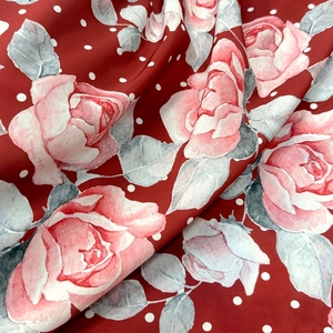 Muestras Gratis, Telas de Crepé Koshibo de Poliéster Estampadas con Diferentes Estilos de Patrones Florales de 120 g/m² para Vestidos Florales y Pijamas - Product Image 3