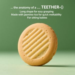 Free SampleTeether Soothing Organic Dentiting Wafers & First Food Pouches para bebés 12 Count (Pack <span class=keywords><strong>de</strong></span> <span class=keywords><strong>3</strong></span>) en bolsa - Product Image 2