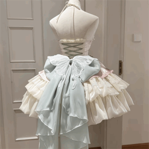 Robe de fête mignonne et douce vintage à la mode pour femmes, robe de demoiselle d'honneur kawaii, costume de cosplay d'anime - Product Image 3