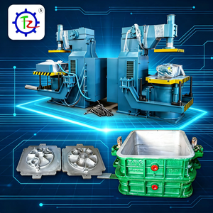 Machine <span class=keywords><strong>de</strong></span> moulage par compression série Z14 avec roulement pour fonderie, moulage au sable vert, capacité <span class=keywords><strong>de</strong></span> 40 à 60 moules/heure - Product Image 2