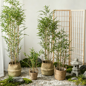 Aménagement d'espaces commerciaux : Plante artificielle en faux <span class=keywords><strong>bambou</strong></span> durable et écologique, texture de tige réaliste, taille personnalisable pour hall d'hôtel - Product Image 2