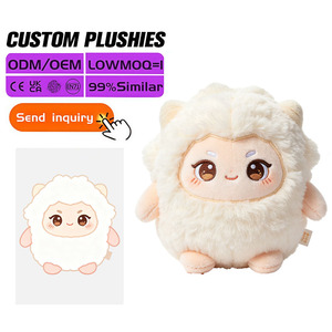 Pluche dierenfiguur op maat gemaakt, zacht, schattig kattenfiguur, mascotte, PP katoen, geborduurd, alle maten, gevuld figuur, pop, marketing - Product Image 2