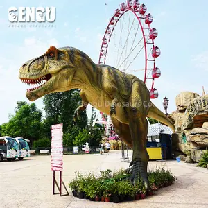 Estátua de dinossauro para decoração, parque do jardim