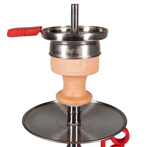 Mini Shisha Venta superior Alta calidad Plata Acero inoxidable 40CM <span class=keywords><strong>Amy</strong></span> <span class=keywords><strong>Deluxe</strong></span> Hookah Narguile Shisha Fumar Set Hookah - Product Image 2