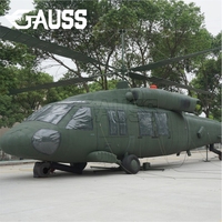 Modèle d'hélicoptère gonflable AH-64 Apache simulé 1:1 OEM, avion de chasse publicitaire pour événements extérieurs, exposition de festival