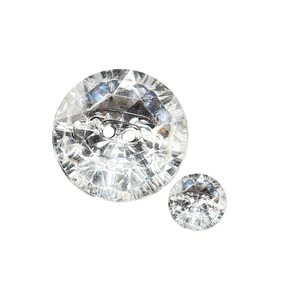 Bouton en acrylique transparent Wansheng WS045 à deux trous pour rembourrage de canapé, tête de lit, textile de maison, bricolage - Product Image 1