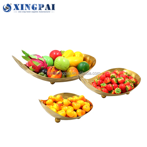 XINGPAI restauration fournitures en acier inoxydable martelé gâteau support assiette/mariage <span class=keywords><strong>plateau</strong></span> <span class=keywords><strong>de</strong></span> service assiette <span class=keywords><strong>de</strong></span> fruits pour buffet - Product Image 2