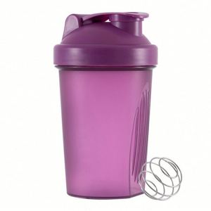 Botella Deportiva de 400 ml Libre de BPA con Sellado Hermético para Mezclar Proteínas, Gimnasio y Uso al Aire Libre - Product Image 1