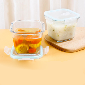 <span class=keywords><strong>Set</strong></span> di Contenitori in Vetro per Alimenti per Bambini, 18 Pezzi, Senza BPA, con Coperchio a Chiusura Ermetica, Adatti per Microonde, Frigorifero e Lavastoviglie, per Scuola, Gelatine, Zucchero e Alimenti - Product Image 2