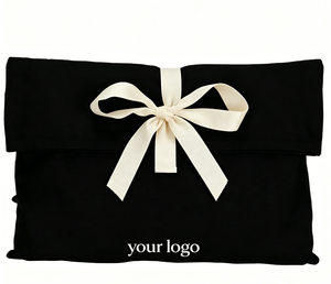 High Quality Custom Cotton Envelope Dust Bag Recyclable Canvas Clothes Pillow Shoe Handbag Packaging Cover Bag With Ribbon Logo - Product Image 4