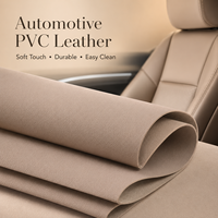 Cuir synthétique à dos tricoté, résistant aux taches d'eau et à l'abrasion, motif Nappa, cuir PVC pour l'intérieur automobile