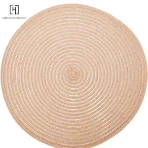 Manteles Individuales tejidos a mano para mesa de comedor, manteles individuales de algodón hechos a mano con aislamiento redondo, venta al por mayor - Product Image 3