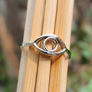 Bague originale du mauvais œil Protection contre l'énergie négative Bague pour homme en argent sterling 925 Fournisseurs de bijoux en vrac vérifiés - Product Image 1