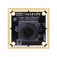 Módulo de Cámara Mini USB3.0 de 5MP IMX335 con Lente de 3mm y Enfoque Automático de 95° sin Distorsión, Cámara CMOS HD de 1080p a 30fps/60fps, UVC Plug and Play