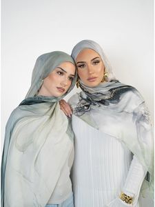 OEM ODMPremium diseño personalizado estampado Floral Modal Hijab bufanda Premium rayón algodón Modal viscosa Hijabs para mujeres musulmanas chal - Product Image 2