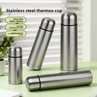 Bouteilles d'eau isothermes en acier inoxydable 350 ml avec logo personnalisé, vente en gros, très demandées, tasse droite à pression d'air, pour le camping