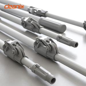 带聚丙烯手柄的可调3节铝制伸缩延伸窗清洁刮刀杆商用清洁工具 - Product Image 4