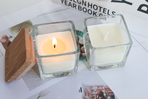 <strong>Small</strong> Jar <strong>Candles</strong> with Wooden Lid Natural Soy Wax with 10% Fragrance Oil Customized Gift Box Packing Clean Burning - Product Image 5