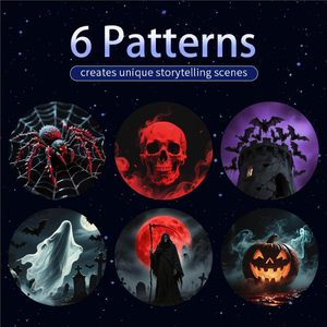 Đèn Máy Chiếu USB Halloween Đèn Trung Thu Đèn Ngủ Ngày Lễ Giáng Sinh Xoay Được Cảnh Máy Chiếu Cho Tường Trần Trang Trí Chiếu Sáng - Product Image 3