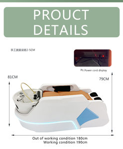 Professionele 4d Full Body Lay Down Automatische Hoofd Therapie Elektrische Kapsalon Massage Japans Hoofd Spa Bed