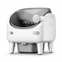 Bac à litière intelligent automatique pour chat en plastique avec caméra HD, contrôle par application, écologique, grande capacité, sécurité multi-capteurs, contrôle des odeurs