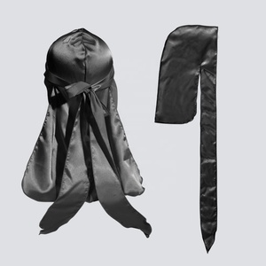 売れ筋人気デザイン 100%マルベリーシルク ターバン ドゥーラグ ストリートダンス 高品質 スリープキャップ ヘアハット - Product Image 1