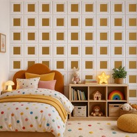 Panneau mural en PVC 3D effet marbre, imperméable et ignifuge, 50x50cm, vente en gros, pour la décoration intérieure et la rénovation DIY.