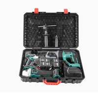 Kit d'outils électriques sans fil rechargeables au lithium, meuleuse d'angle électrique sans balais, tournevis, perceuse à percussion, ensemble d'outils combinés