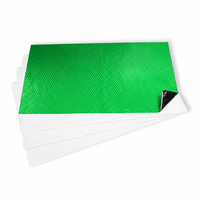 Tapis insonorisant pour voiture vert en caoutchouc butyle et feuille d'aluminium anti-vibration et anti-bruit