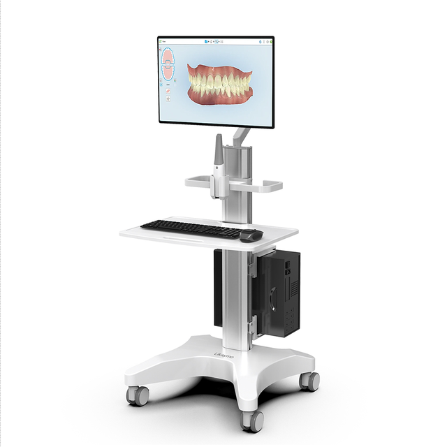 Factory Direct Dental Medical Trolley Cart Custom OEM/ODM Available Clinic Oral Scanner Mobile Cart Hospital Aluminum Trolley