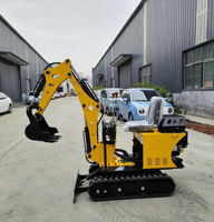 Pengiriman Gratis Excavator Mini Crawler Produktivitas Tinggi 0.8 Ton untuk Mesin EURO 5 EPA 1 Tahun Sistem Hidrolik Penuh untuk Pertanian