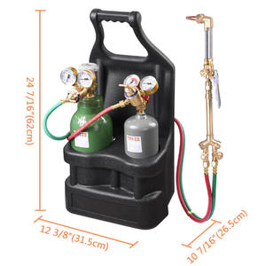 Tuyau de bouteille de gaz de style américain et régulateur de pression, kit d'outils de soudage et de découpe en cuivre et en laiton de style sud-américain - Product Image 4