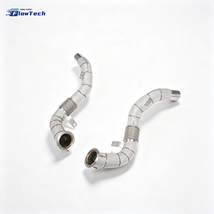 ท่อดาวน์ไปป์ประสิทธิภาพสูงสำหรับ BMW X5M F85 X6M F86 S63 4.4T V8 Twin Turbo ผลิตจากสแตนเลส 304 แบบยึดติดโดยตรง - Product Image 4